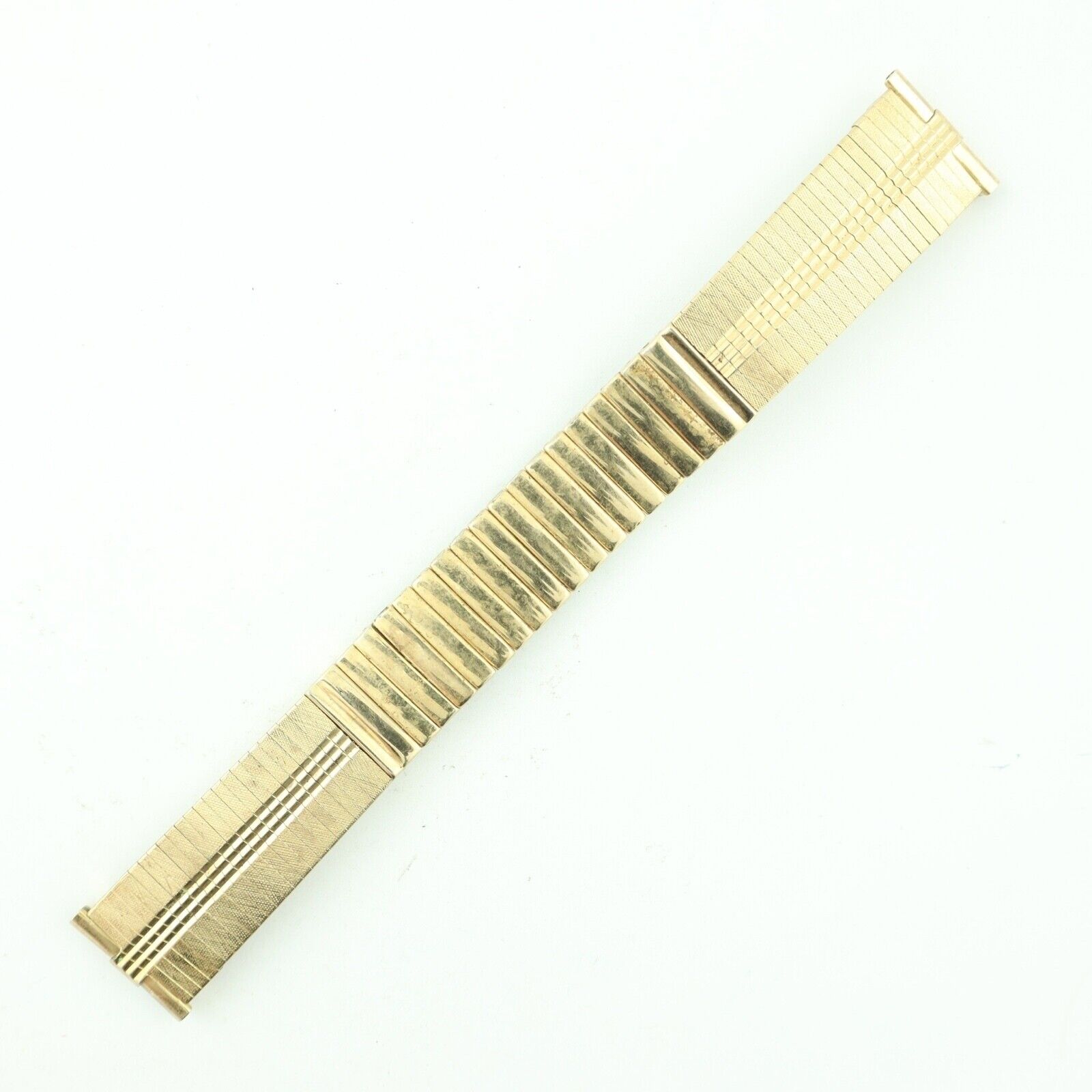 Vintage 17.5mm to 19mm JB / Jewelers Best Men's Wristwatch Band Gold Tone