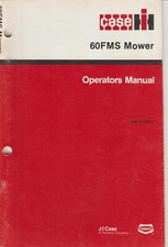 Case International Case IH 60FMS Mower Operator's Owner's Manual