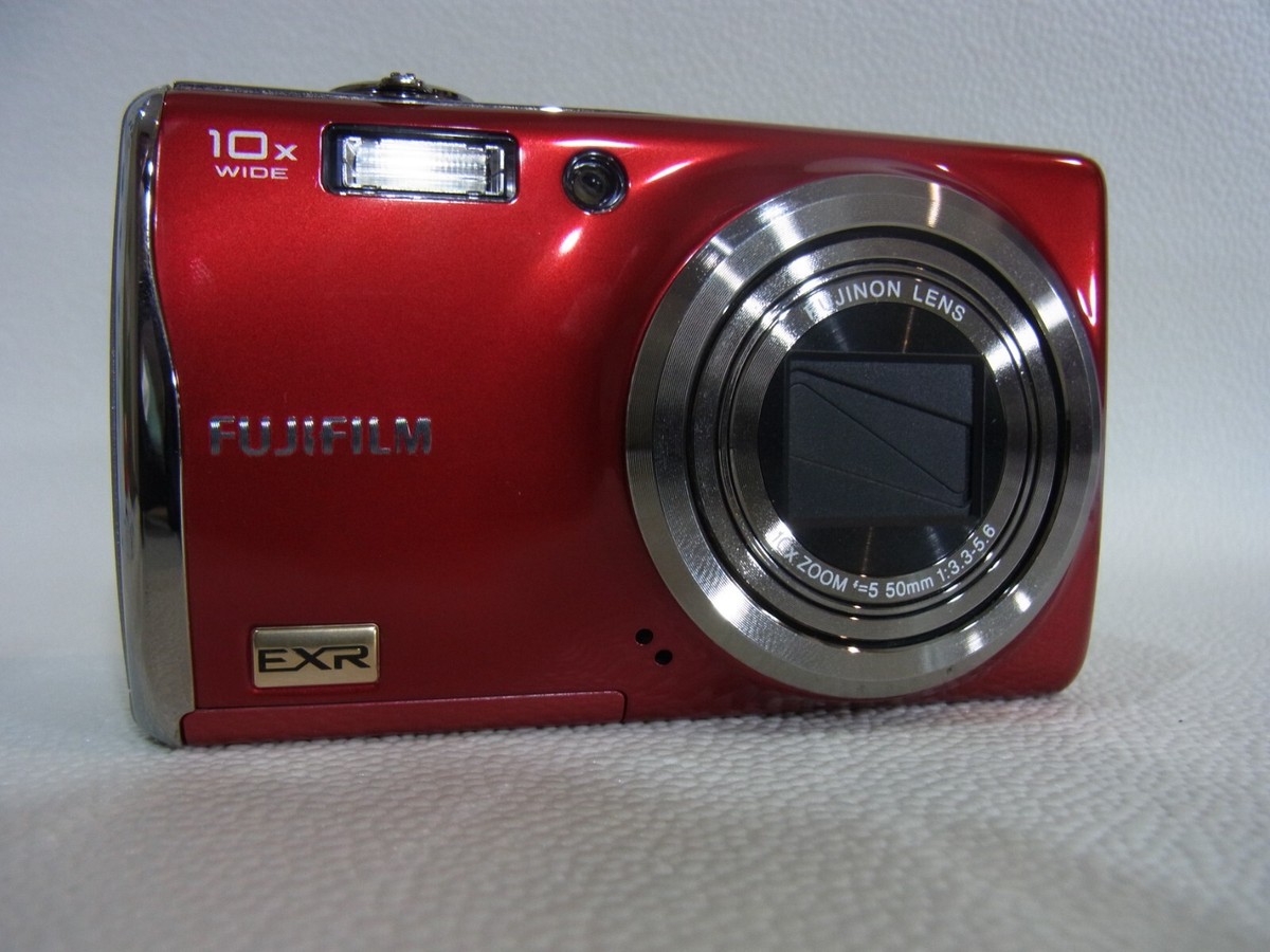 【美品】FUJIFILM デジタルカメラ FinePix F80EXR レッド FUJIFILM FinePix F80EXR,RED,10x,3in,12MP Excellent from JAPAN