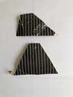 2 1978 Vintage Star Wars White Tie Fighter Wing Decals Stickers Original Kenner