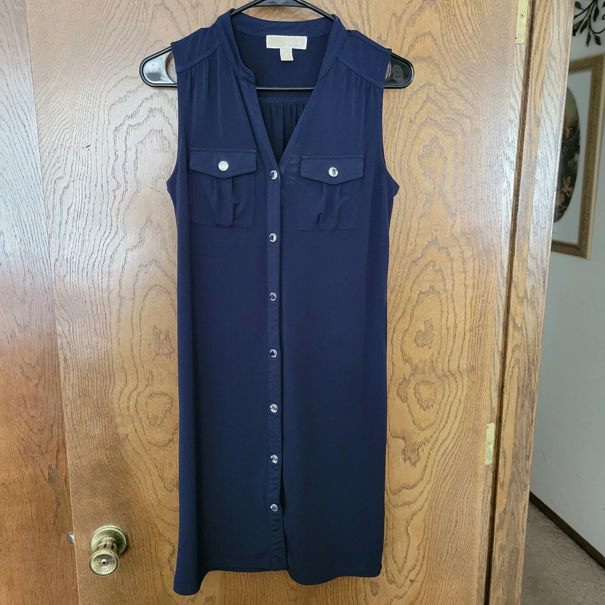 Michael kors sale shirt dress navy