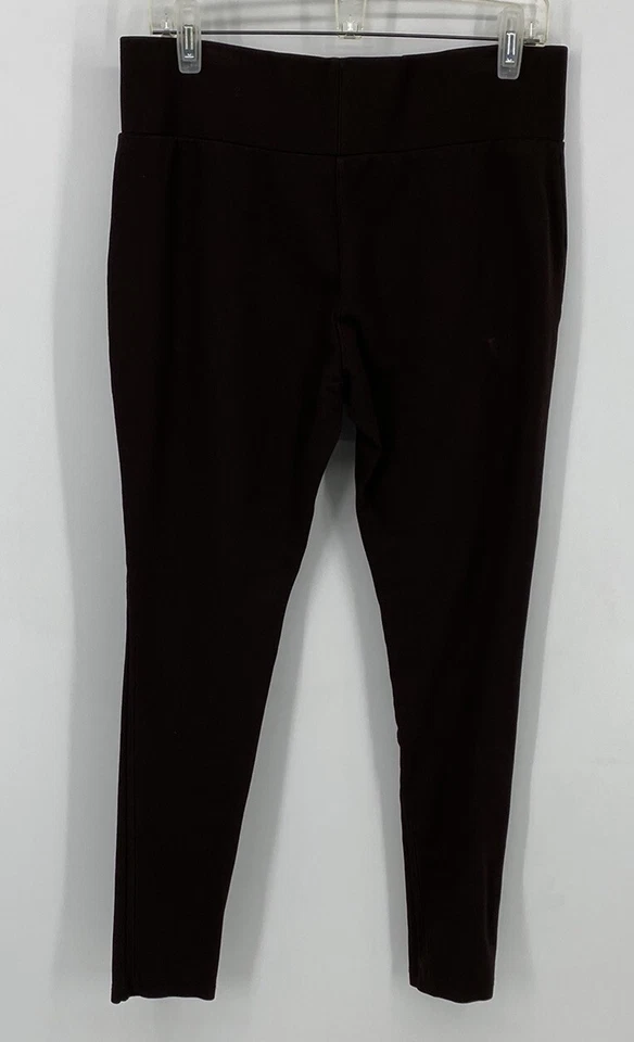 Philosophy Pants Women Large Brown Causal Pull On Everyday Minimal Norm Office - Image 2 of 4