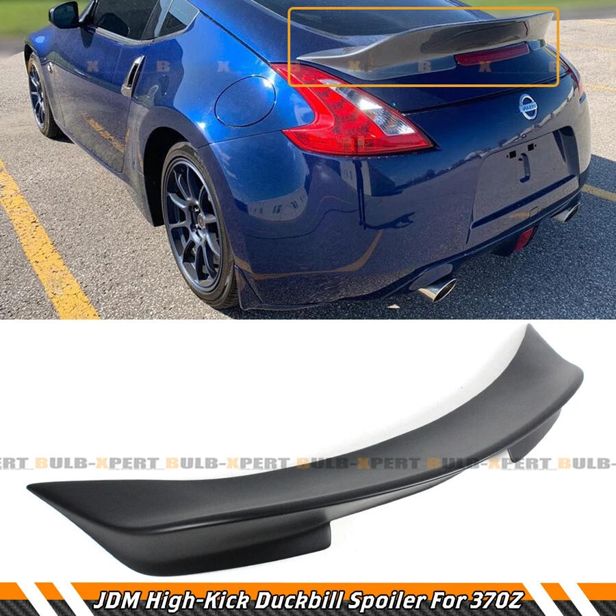 FOR 09-2020 NISSAN 370Z MATT BLACK JDM HIGHKICK DUCKBILL TRUNK LID SPOILER WING - Image 2 of 4