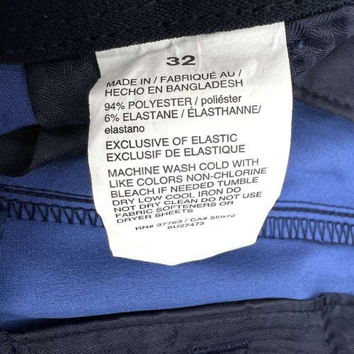 Jack Nicklaus Golf Shorts Mens Size 32 Blue Check Stretch Performance Fabric - Picture 6 of 7