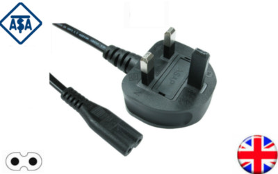 Drucker Stromkabel Kabel für Canon PIXMA Drucker, UK 3 Pin auf C7 Fig 8, 1,5m