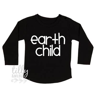Earth Child Long Sleeve T-Shirt, Unisex Earth Child Kid's T-Shirt, Earthchild