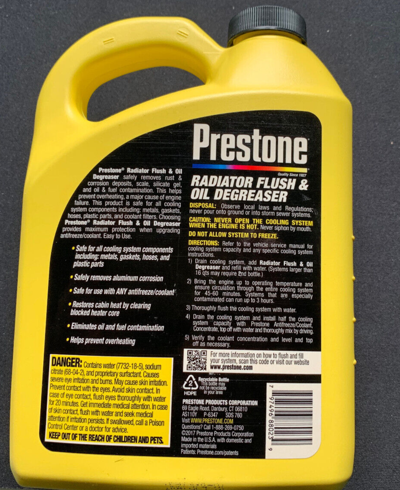 Preston Radiator Flush and & Oil Degreaser 32 FL OZ ASS110Y eBay