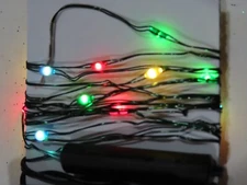 6FT LED Christmas String Light 18 Lights Garland Battery 6 Settings C359