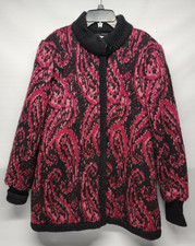 Vintage Jennifer Chase Womens Multicolor Coat Size M Thick Heavy