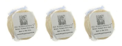 (3) OLD WHIPPERSNAPPER S USA MADE COCOA & SHEA BUTTER SHAVING BAR SOAP 2.5 OZ EA