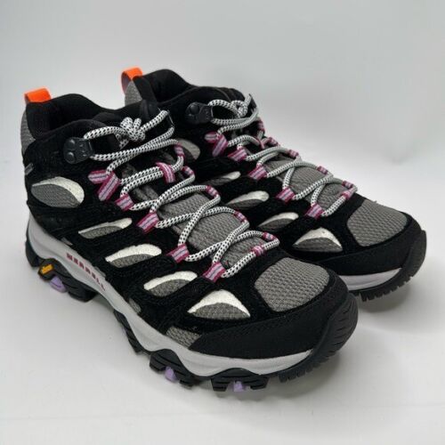Merrell MOAB 3 MID womens hiking shoes size 8 Gray/Black/Orchid New without box
