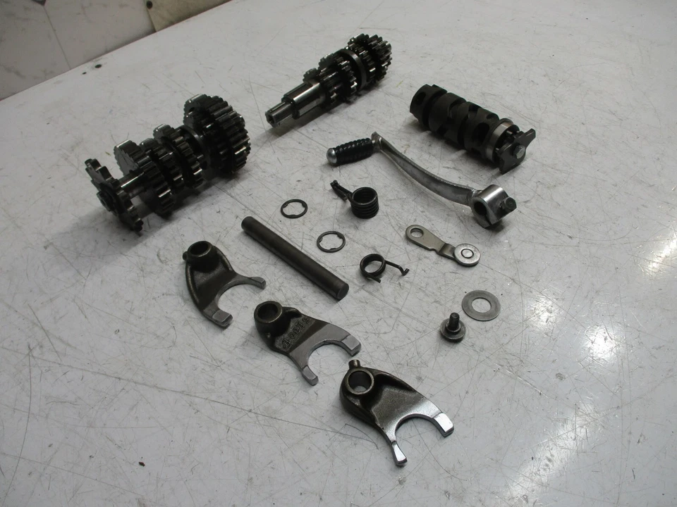 Honda xr80r xr 80 r 1985 85 engrenagens de transmissão garfos câmbio de tambor. - Imagem 3 de 4