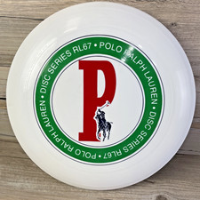 Vintage 1980 Polo Ralph Lauren Disc Series RL67 Frisbee Wham-O USA White Rare