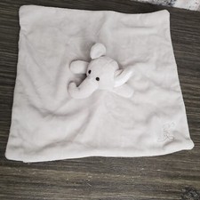 Small 11" Gray Elephant Lovey Security Blanket Baby Toy