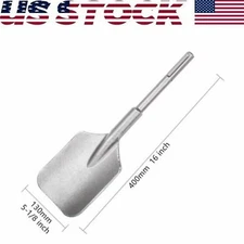 SDS MAX Clay Spade Scoop Square Flat Shovel Chisel Bit for Jack Hammer Drill