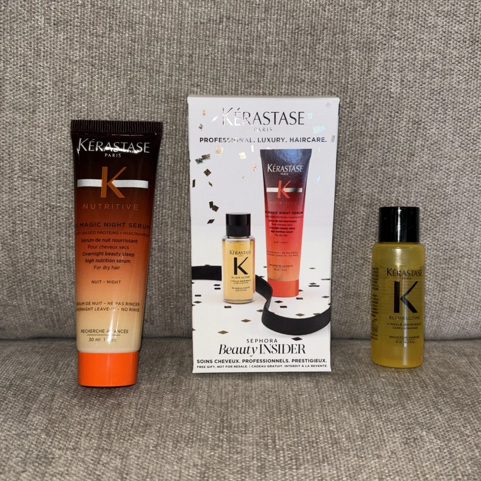 Sephora Beauty Insider Regalo de Cumpleaños KERASTASE Aceite para Cabello y Suero de Noche Nuevo en Caja Foto 2 de 4