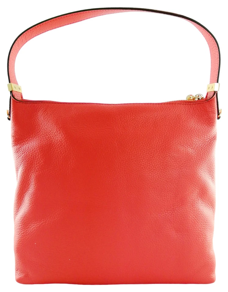 Michael Kors Pink Satchel Bag Top Zip Medium Watermelon Bedford Shoulder Handbag - Image 3 of 4