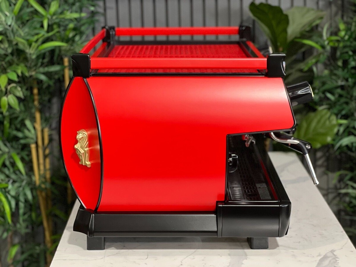 LA MARZOCCO GB5 RED & BLACK 3 GROUP ESPRESSO COFFEE MACHINE
