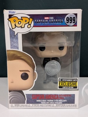 Funko Pop! Vinyl: Marvel - Captain America with Prototype Shield (Metallic) #999