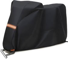 Motorcycle Cover Waterproof Outdoor - All Season Sun Protection Up To 96.5" Fit