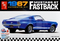 1967 Ford Mustang Gt Fastback 1:25 Amt Model Kit Bausatz AMT1241