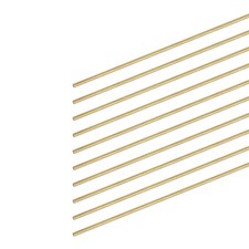 0.8mm Diameter 250mm Length Brass Solid Round Rod for DIY Craft ,10Pcs