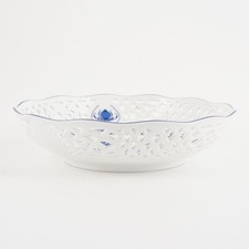Form Marienbad Ingres Weiss Servierschale Zwiebelmuster, Durchbruch Schale