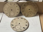 3 HAMILTON DIALS 12sz FUNCTIONAL METAL POCKETWATCH DIALS OF (SHOWS WEAR) BR-193