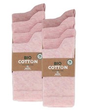 Kids 100 Organic Grow Socks Boys Girls Cotton Seamless 8 Pairs Multi...