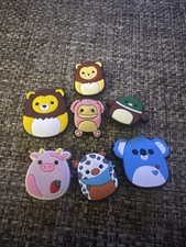 Bundle of 7 New Squishmallow Croc and Show Charms Jibbitz Shoes Charms
