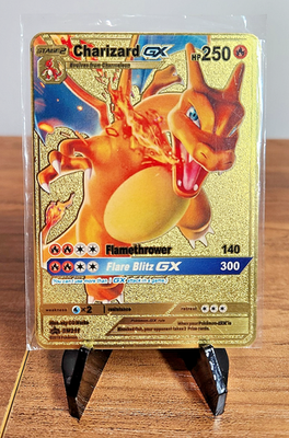 Charizard GX HP250 Gold Foil Full Art Metal Pokmon Card | eBay Charizard GX HP250 Gold Foil Full Art Metal Pokmon Card | eBay