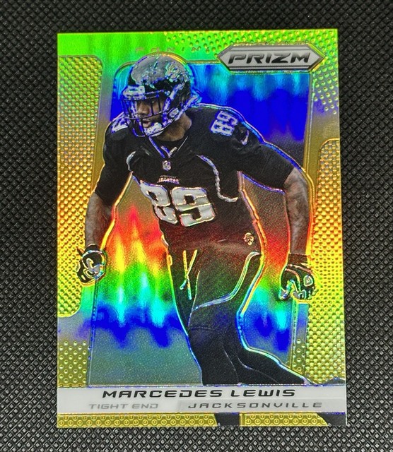2013 Panini Prizm Marcedes Lewis #43 Gold Prizm /10 Jacksonville Jaguars SSP