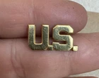 WWII WW2 Era US Army Gold Collar Insignia Military Pin