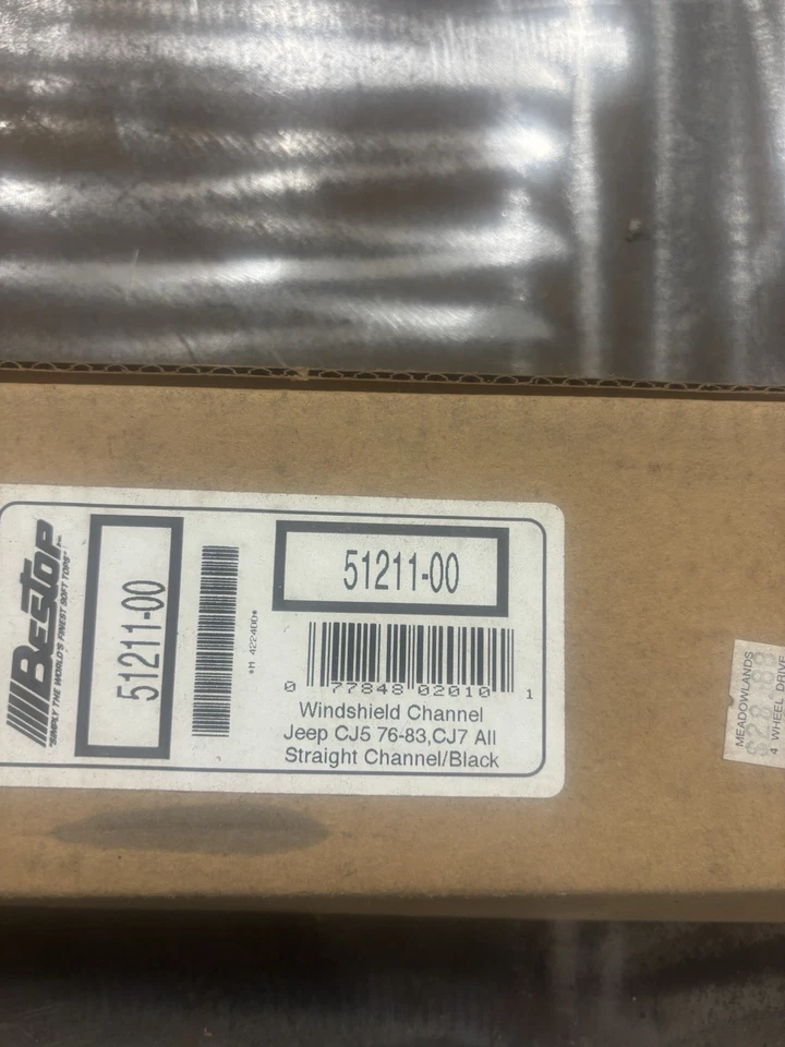 Jeep CJ Windshield Channel- For soft top / Bikini Top. Bestop 76-83 51211-00 - Image 2 of 4