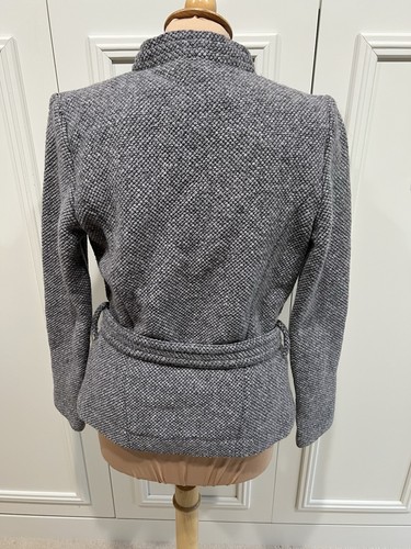 IRO Womens Awa Wool Blend Jacket Size 38 Belted Designer Classic US Size 6 Paris - Picture 5 of 9