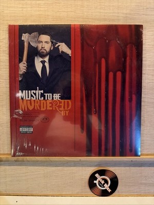 Eminem, Music To Be Murdered By Rare Red with Black Splatter 2x Vinyl alt cover 