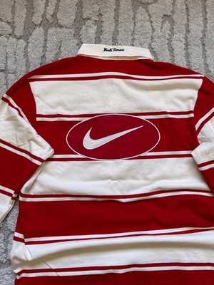 Supreme x Nike Polo Rugby Long Sleeve Red Version Large | eBay