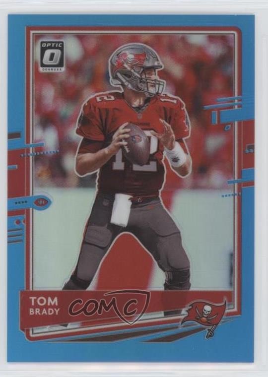 2020 Panini Donruss Optic Aqua Prizm 40/299 Tom Brady #92 4k8