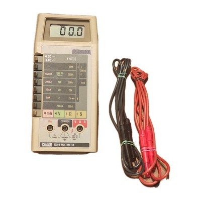 Vintage Classic Fluke 8020 B Digital handheld Multimeter with Cables