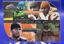 2001 Fleer Game Time Corey Dillon / Peter Warrick #7 DT Double Trouble Bengals