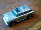 Hot Wheels Vintage Alive 55 Chevy Nomad Car Chrome 1969