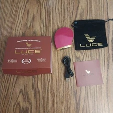 LUCE180° Facial Cleansing Anti-Aging Device in Burgundy