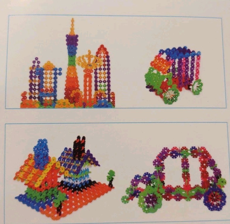 Brain Flakes 360 Piece Interlocking Plastic Disc STEM Set Amosting