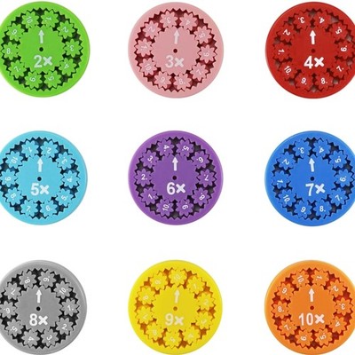 Mathe Fidget Spinner Set mit Zahlen für Kinder, Lernspielzeug, 9 Stück