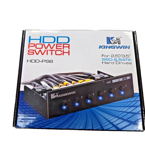 Kingwin Hard Drive Power Switch Module For 2.5 Inch/3.5 Inch Sata Hdd NEW