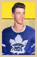 1952-53 Parkhurst CTNW #106 Eric Nesterenko Maple Leafs Custom Rookie Card. rookie card picture