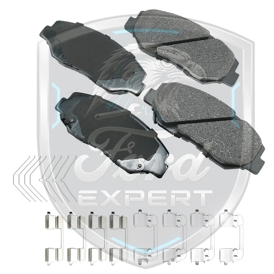 Kit de pastillas de freno delanteras y traseras de cerámica Akebono OEM para Honda CR-V 2005-2016 9 años Wa Foto 3 de 4