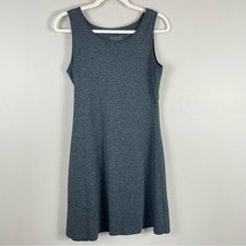 Patagonia Seabrook Dress Womens XS Gray Sleeveless Stretchy Wrap Back Crewneck