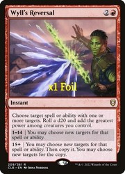 Wyll's Reversal #209 (Foil) Commander Legends: Battle for Baldur's Gate