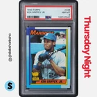 1990 TOPPS #336 KEN GRIFFEY JR PSA 8